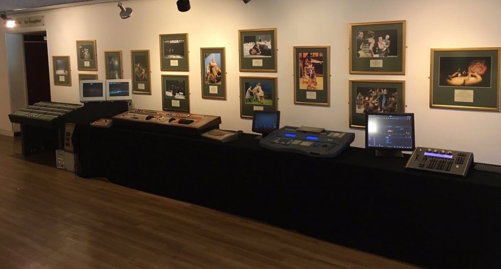 Clwyd Theatr Cymru - Lighting Evolution exhibition - photo courtesy Gareth Hughes
