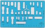 Lighting Stencil: Theatre Projects 1:25 Plan