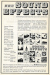 Advert from Drama 1972 Autumn: BBC Sound Effects