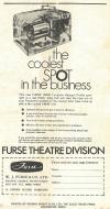 Furse advert from Drama magazine, Autumn 1972
