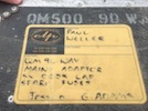 Avolites QM500 90 way lighting control - flight case label Paul Weller