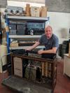 Base section of the Satellite desk with Mike Hall