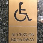 Access on Broadway sign (c) Theatrecrafts.com