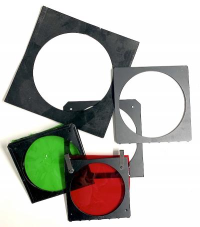 A selection of gel frames (c) Theatrecrafts.com