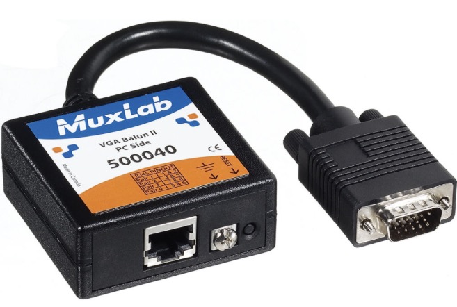 VGA to Cat 5 Balun (PC side) - MuxLab 500040